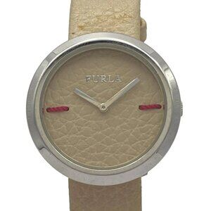 Auth FURLA Beige Women's Wrist Watch